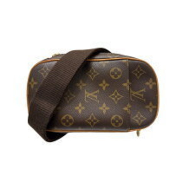 Louis Vuitton Bag Pochette Monogram Ganju Body Brown - Picture 1 of 7